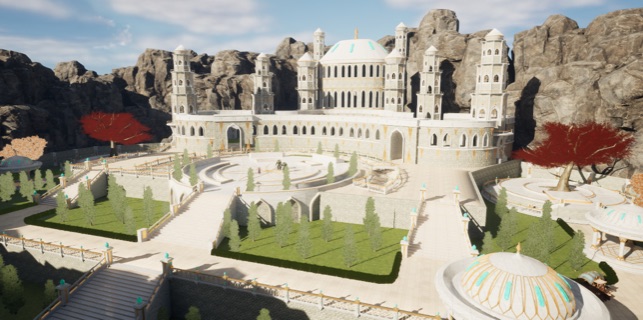 Warlands Realms citadel hub environment